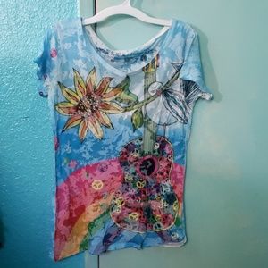 Rainbow Hippie T Shirt
